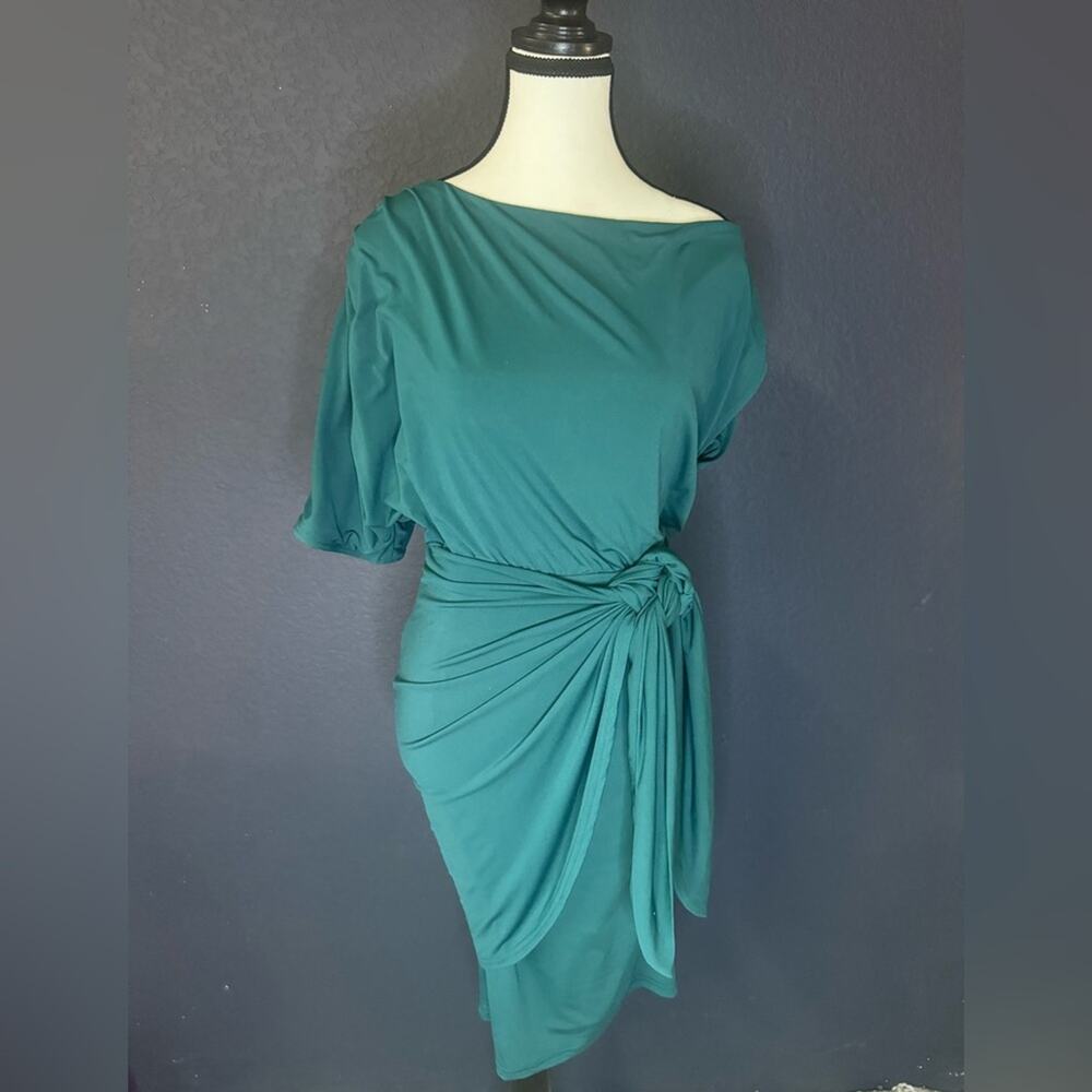 NWT Grace Karin One Shoulder Teal Dress | Sise M